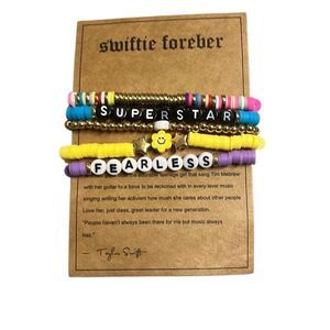 Taylor Swift Swiftie Inspired Multicolor Friendship Bracelets Set Of 5 NEW